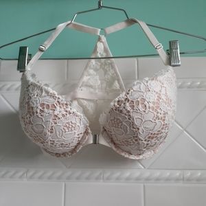 Victoria's Secret Cream Nude Lace Push Up Bra